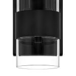 Hampton BayDenbeck 4.5 in. W Matte Black 1-Light Sconce Clear Glass (KVB1301AX-01)