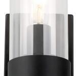 Hampton BayDenbeck 4.5 in. W Matte Black 1-Light Sconce Clear Glass (KVB1301AX-01)