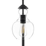 Home Decorators Collection 23.5-inch Bakerston Table Lamp in Matte Black with Clear Glass Shade