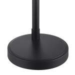 Home Decorators Collection 23.5-inch Bakerston Table Lamp in Matte Black with Clear Glass Shade