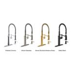 KOHLER Sous Pro-Style Single Handle Pull Down Sprayer Kitchen Faucet in Matte Black (K-R10651-SD-BL)