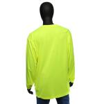 MAXIMUM SAFETYMen's Large Yellow High Visibility Polyester Long-Sleeve Safety Shirt (MX47406-LCC6)