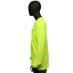 MAXIMUM SAFETYMen's Large Yellow High Visibility Polyester Long-Sleeve Safety Shirt (MX47406-LCC6)