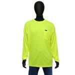 MAXIMUM SAFETYMen's Large Yellow High Visibility Polyester Long-Sleeve Safety Shirt (MX47406-LCC6)