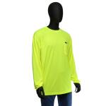 MAXIMUM SAFETYMen's Large Yellow High Visibility Polyester Long-Sleeve Safety Shirt (MX47406-LCC6)