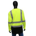 MAXIMUM SAFETY Men's X-Large High Visibility Black/Yellow ANSI Class 3 Polyester Long-Sleeve Safety Shirt with Reflective Tape (MX47410-XLCC6)