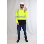 MAXIMUM SAFETY Men's X-Large High Visibility Black/Yellow ANSI Class 3 Polyester Long-Sleeve Safety Shirt with Reflective Tape (MX47410-XLCC6)