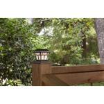 Hampton Bay 4x4 or 6x6 Mediterranean Bronze Integrated LED Outdoor Solar Deck Post Light (84044)