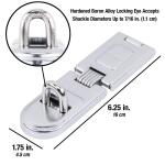 Master Lock Steel Heavy Duty Hasp Latch, 6-1/4 in. Long (720DHC)