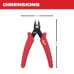 Milwaukee 5 in. Mini Flush Cutting Pliers with Comfort Grip (48-22-6105)