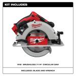 Milwaukee M18 18V Lithium-Ion Brushless Cordless 7 1/4 Inch Circular Saw (Tool Only)