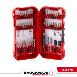 Milwaukee(40-Piece) SHOCKWAVE Impact Duty Alloy Steel Screw Driver Drill Bit Set 