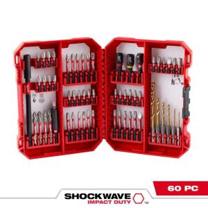 Milwaukee (60-Piece) SHOCKWAVE Impact Duty Alloy Steel Screw Driver Bit Set