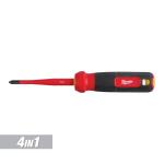 Milwaukee4-in-1 1000V Insulated Slim-Tip Multi-Bit Screwdriver (48-22-2216)