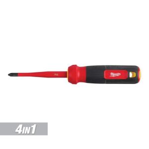 Milwaukee 4-in-1 1000V Insulated Slim-Tip Multi-Bit Screwdriver (48-22-2216)