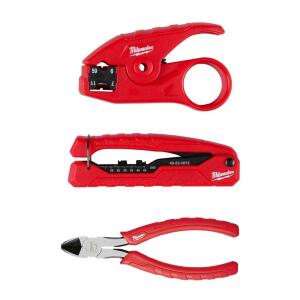 Milwaukee Coax Cable Installation Tool Set with Zipper Pouch ( 48-22-8103)