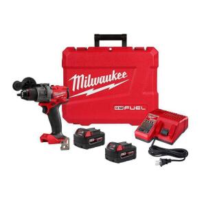 Milwaukee Hammer Drill Driver Kit M18 FUEL 18V Lithium-Ion Brushless Cordless 1/2 in.