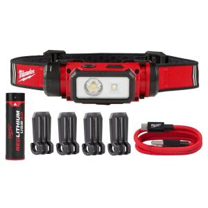 Milwaukee600 Lumens LED REDLITHIUM Hard Hat Headlamp (2163-21)