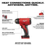 (MilwaukeeM18 18V Lithium-Ion Cordless Compact Heat Gun (Tool-Only)2688-20)