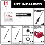 MilwaukeeBi-Metal Hole Saw Set Door Lock Installation 