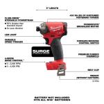 Milwaukee M18 FUEL SURGE 18V Brushless Cordless Hex Impact Driver (Tool-Only)