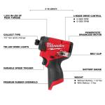 Milwaukee M12 FUEL 12V Brushless Cordless 1/4 in. Hex Impact Driver (Tool-Only)