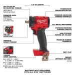 Milwaukee M18 FUEL GEN-3 18V Lithium-Ion Brushless Cordless 1/2 in. Compact Impact Wrench with Friction Ring (Tool-Only) (2855-20)