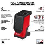 MilwaukeeM18 18V Lithium-Ion Cordless Wireless Bluetooth Jobsite Speaker (Tool-Only) (2954-20)