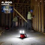 Milwaukee M18 18-Volt Lithium-Ion Cordless 4500 Lumens ROVER Dual Power Triple-Panel Flood & Area Light (Tool-Only) (2368-20)