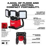 Milwaukee M18 18-Volt Lithium-Ion Cordless 4500 Lumens ROVER Dual Power Triple-Panel Flood & Area Light (Tool-Only) (2368-20)