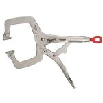 Milwaukee 11 in. Torque Lock Locking C-Clamp with Swivel Jaws (48-22-3521)