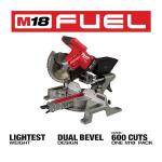 Milwaukee M18 FUEL 18V 7 1/4 Inch Lithium-Ion Cordless Dual Bevel Sliding Compound Miter Saw (Tool Only)