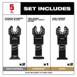 Milwaukee (5-Piece) Multi-Tool Oscillating Blade Kit