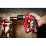 Milwaukee M12 FUEL 12V Lithium-Ion Brushless Cordless 4-in-1 Installation 3/8 in. Drill Driver Kit with 4-Tool Heads (2505-22)