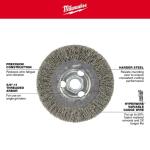 Milwaukee Crimped Wire Wheel Brush 4 in. (48-52-5070)