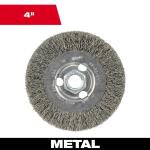 Milwaukee Crimped Wire Wheel Brush 4 in. (48-52-5070)