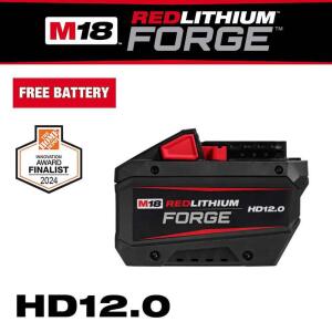 MilwaukeeM18 18V Lithium-Ion REDLITHIUM FORGE HD 12.0 Ah Battery Pack (48-11-1813)