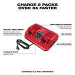 MilwaukeeM18 18-Volt Lithium-Ion Dual Bay Rapid Battery Charger (48-59-1802)