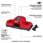 MilwaukeeM18 18V Dual Bay Simultaneous Super Charger (48-59-1815)