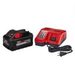 MilwaukeeM18 18-Volt 8.0 Lithium-Ion HIGH OUTPUT Starter Kit with XC 8.0Ah Battery and Rapid Charger