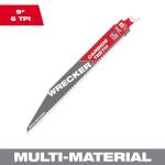 Milwaukee9 in. 6 TPI WRECKER SAWZALL Carbide Teeth Multi-Material Cutting Reciprocating Saw Blade (1-Pack)