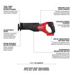 Milwaukee M18 FUEL GEN 2 18V Lithium-Ion Brushless Cordless (Tool Only) SAWZALL Reciprocating Saw (2821-20)