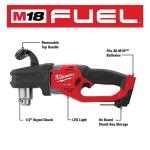 Milwaukee M18 FUEL GEN II 18V Cordless Right Angle Drill (Tool-Only) Brushless 1/2 in. Lithium-Ion