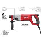 Milwaukee 8 Amp Corded 1 in. SDS D-Handle Rotary Hammer (5262-21)