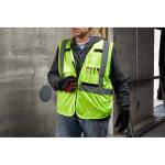 Milwaukee Small/Medium Yellow Class 2 High Visibility Safety Vest with 10 Pockets (48-73-5021)