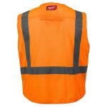 Milwaukee Small/Medium Orange Class 2 High Visibility Safety Vest with 10 Pockets (48-73-5031)