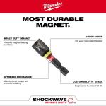 Milwaukee(4-Piece) SHOCKWAVE Impact Duty 1-7/8 in. Alloy Steel Magnetic Nut Driver Set 