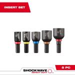 Milwaukee(5-Piece) SHOCKWAVE Impact Duty Alloy Steel Magnetic Insert Nut Driver 