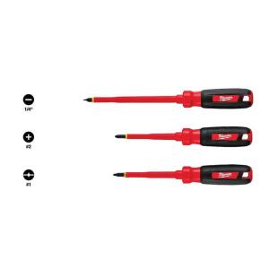 Milwaukee1000-Volt Insulated (3-Piece) Screwdriver Set