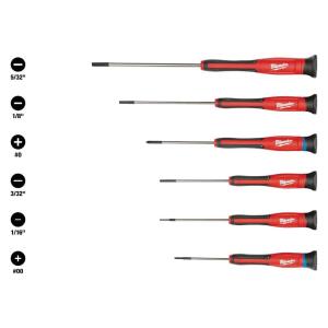 Milwaukee Precision Phillips Screwdriver Set (6-Piece) (48-22-2606)